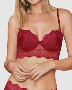 Supportive Underwire Lace Bustier Bra -Leonisa Sale Store 011965 A40 1200X1500 PR 3