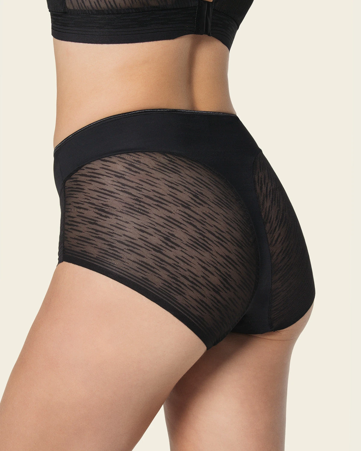 High-Waisted Sheer Lace Shaperknicker 2 High-Waisted Sheer Lace Shaperknicker - Image 2