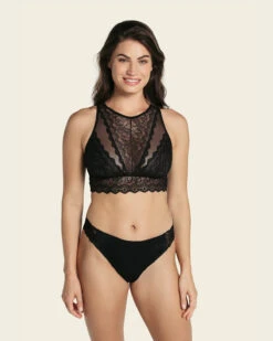 High-neck Unlined Lace Crop Top Wireless Bralette -Leonisa Sale Store 015807 700 1200x1500 2023 3