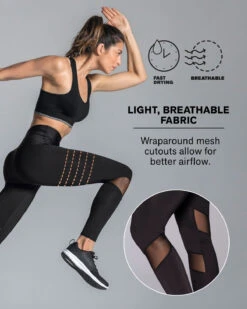 Mid-Rise Mesh Cutout Shaper Legging -Leonisa Sale Store 0195509 700 1200x1500 lang eu 5