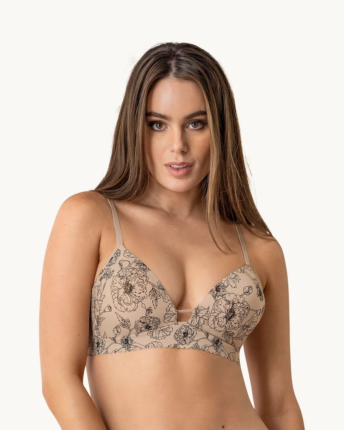 Plunge Wireless Scalloped Trim Bra The Perfect Comfort Bra 13 Plunge Wireless Scalloped Trim Bra The Perfect Comfort Bra - Image 13