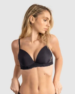 Demi Cup Wireless Bra With Lace Details