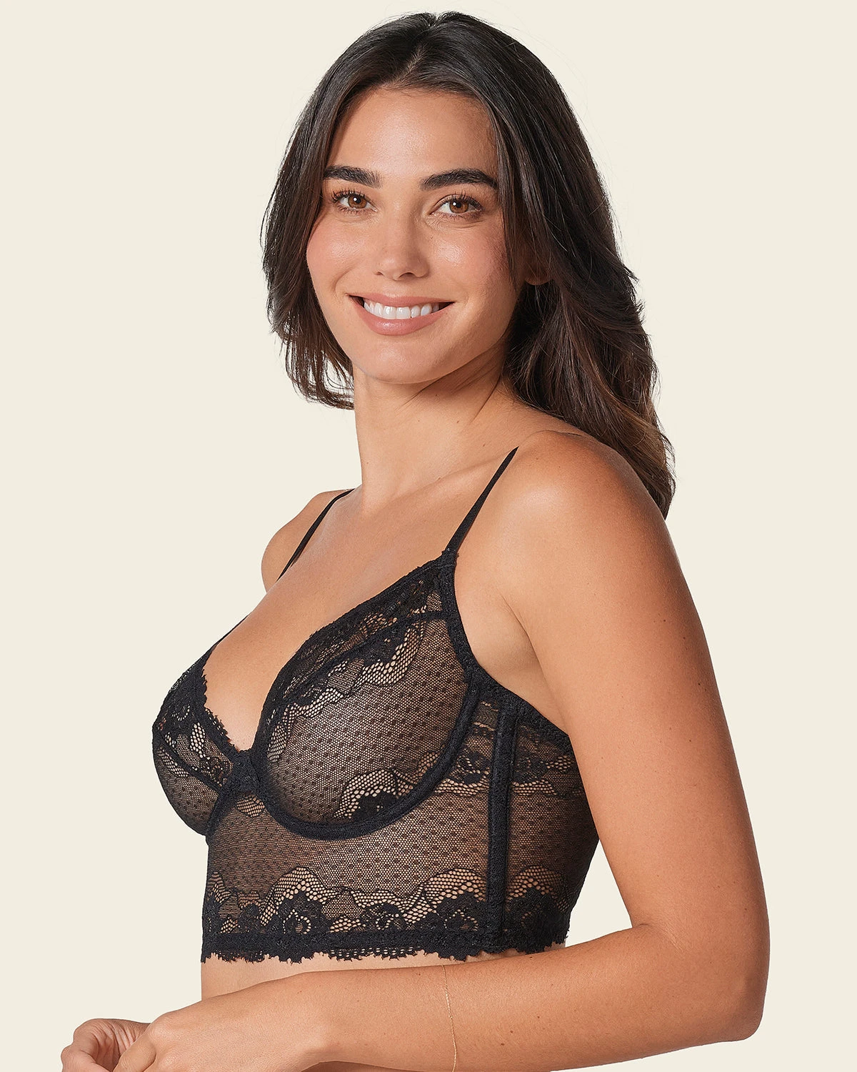 All Sheer Lace Bustier Bra 2 All Sheer Lace Bustier Bra - Image 2