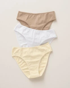 3-pack Stretch Cotton Mid-rise Bikini Knickers