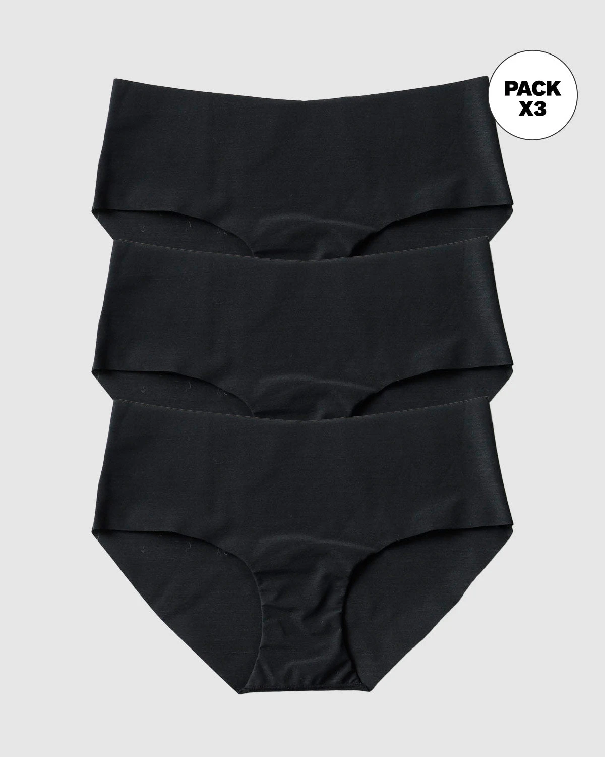 3-Pack No Ride-Up Seamless Hiphugger Knickers 1 3-Pack No Ride-Up Seamless Hiphugger Knickers