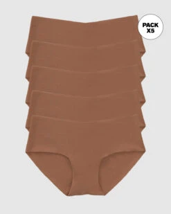 5-Pack No Ride-Up Seamless Hiphugger Knickers -Leonisa Sale Store 12722X5 640 1200X1500 1
