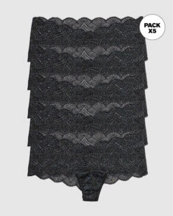 5-Pack Cheeky Lace Hipster Knickers -Leonisa Sale Store 12969X5 700 1200X1500 1