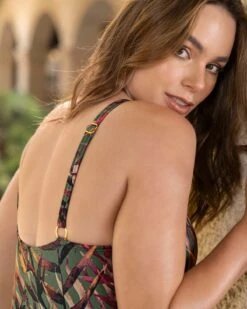 Graphic One Piece Swimsuit With Tulle Details 11 Graphic One Piece Swimsuit With Tulle Details -Leonisa Sale Store 190858F 606 1200X1500 st 3