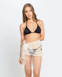 Jacquard Sheer Mesh Fringed Beach Cover-Up Sarong -Leonisa Sale Store 193403 018 1200X1500 usa 2