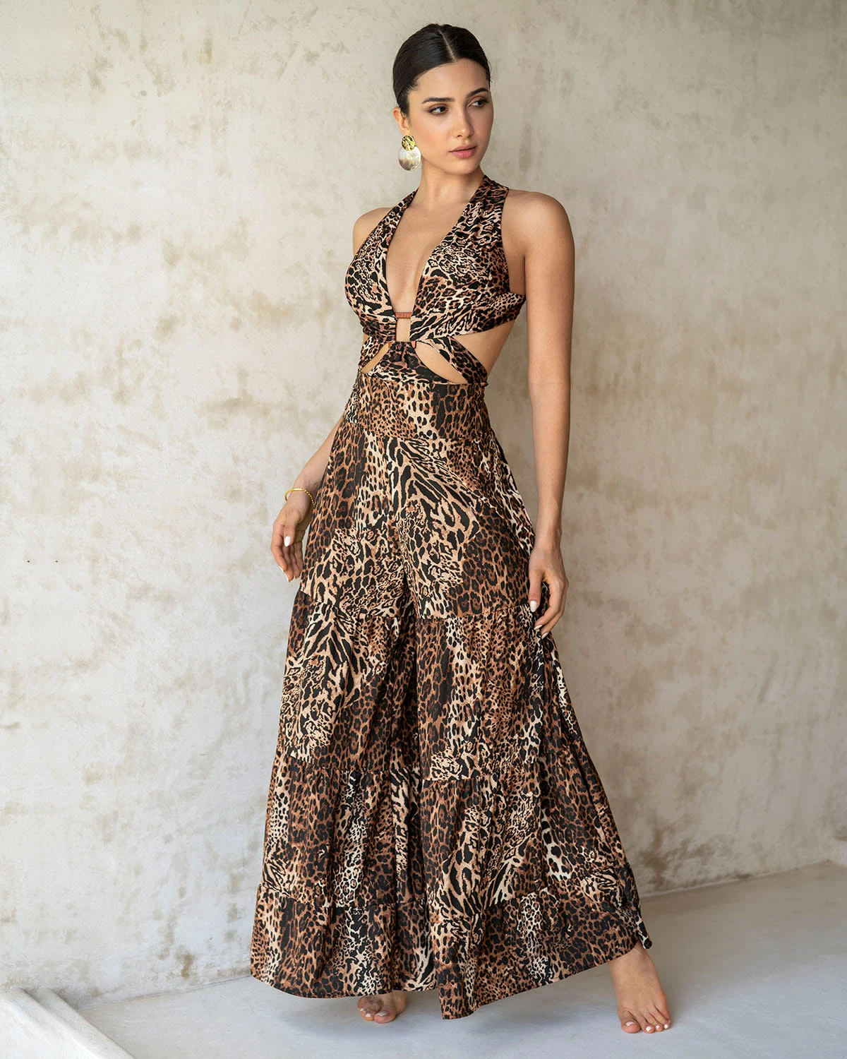 Beach Coverup Trouser With Ruched Waistband 1 Beach Coverup Trouser With Ruched Waistband