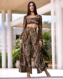 Beach Coverup Trouser With Ruched Waistband 6 Beach Coverup Trouser With Ruched Waistband -Leonisa Sale Store 193480 897 1200X1500 3