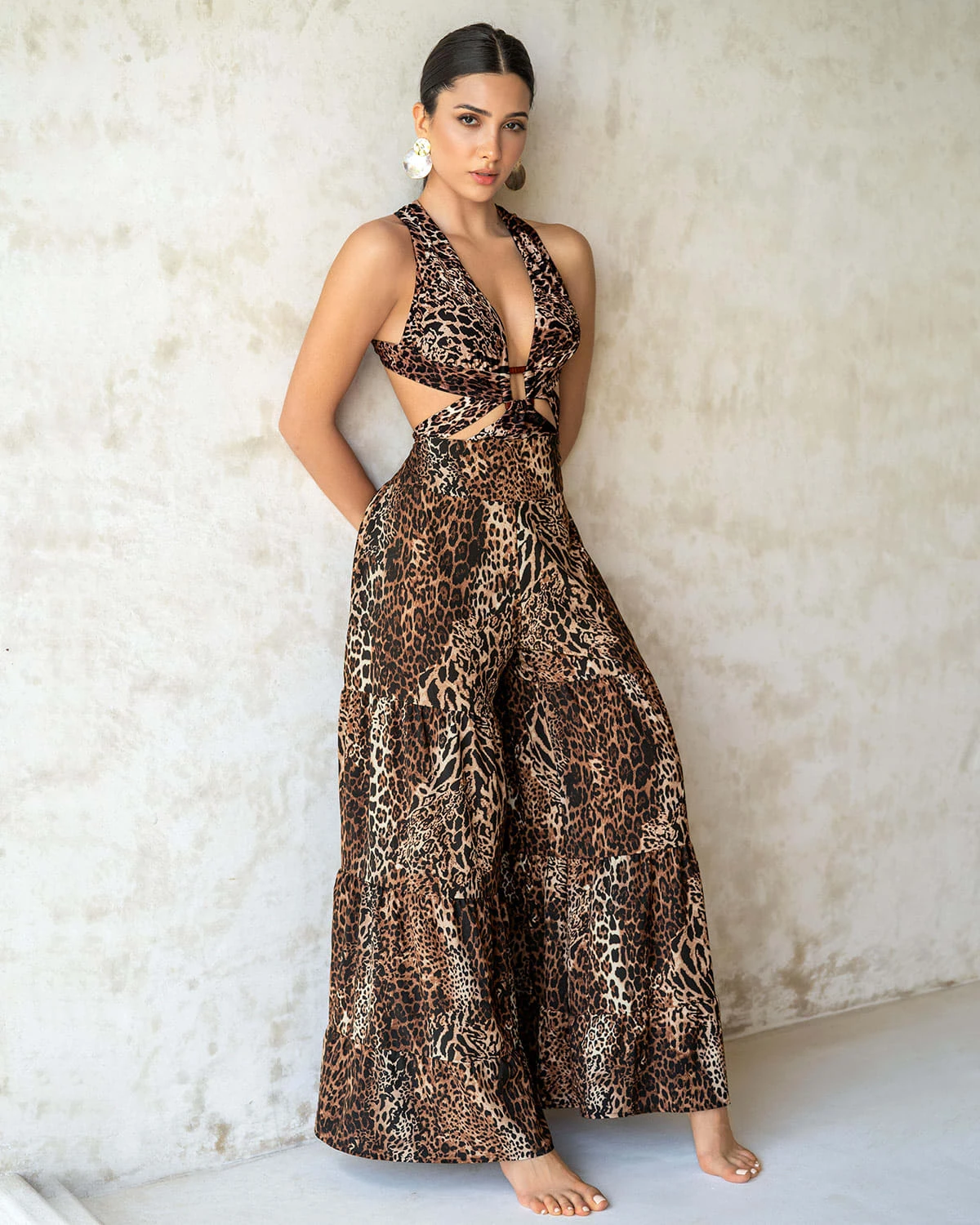 Beach Coverup Trouser With Ruched Waistband 4 Beach Coverup Trouser With Ruched Waistband - Image 4