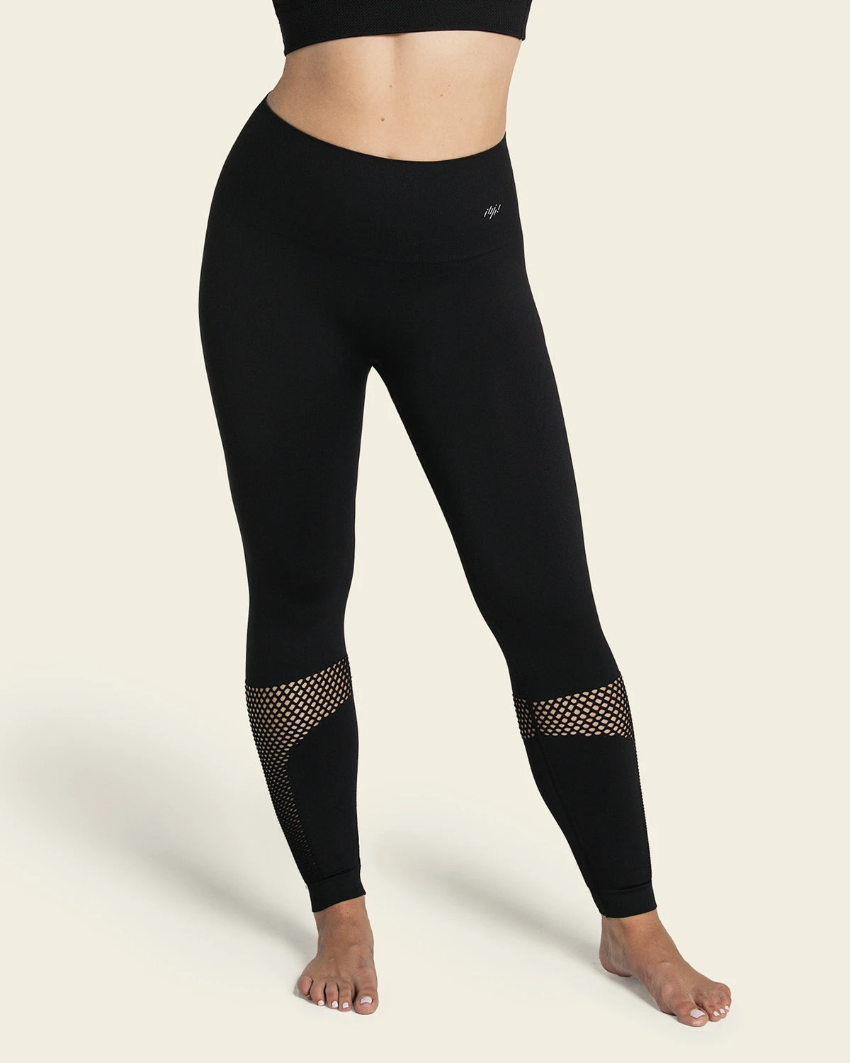 High Waist Sports Leggings Double-Layered Waistband & Breathable Legs 1 High Waist Sports Leggings Double-Layered Waistband & Breathable Legs