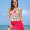 Floral Burst One-Piece Slimming Swimsuit Multiway Skirt -Leonisa Sale Store 19A051 012 1200X1500 1