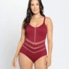 Ribbed One-Piece Slimming Swimsuit -Leonisa Sale Store 19A055M 484 1200X1500 usa 1