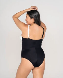 Cross-Front Contrast Graphic One-Piece Slimming Swimsuit -Leonisa Sale Store 19A057L 700 1200x1500 2022 2