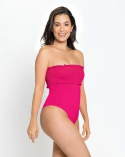 Eco-Friendly Recycled Nylon Swimsuit With Ruching -Leonisa Sale Store 19A110N 338 1200X1500 tg 3