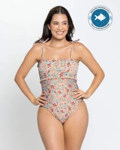 Eco-Friendly One-Piece Swimsuit Made With Recycled Plastic -Leonisa Sale Store 19A110 018 1200X1500 tg 1
