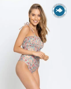 Eco-Friendly One-Piece Swimsuit Made With Recycled Plastic