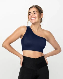 Double Sided One Shoulder Sports Bra