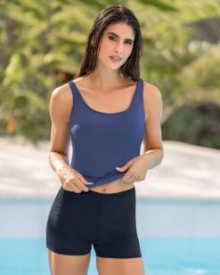 Tankini Swimsuit With Supportive Top And Shorts Bottom 6 Tankini Swimsuit With Supportive Top And Shorts Bottom -Leonisa Sale Store 201572 512 1200X1500 3