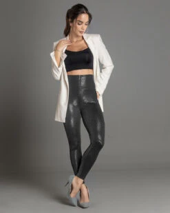 Faux Croc Leather Zip-Front Shaper Legging 26 Faux Croc Leather Zip-Front Shaper Legging -Leonisa Sale Store 441000N 700 1200X1500 1