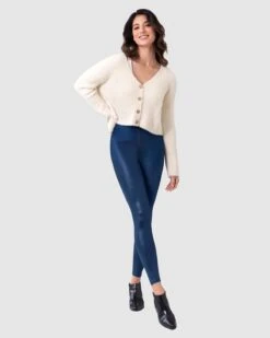 Leather Look Zip-Front Sculpting Legging -Leonisa Sale Store 441000 546 1200X1500 o.k 1